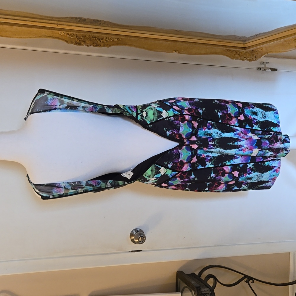 Lovely Milly jewel tone Coco Orchid bodycon Dress 4 EUC - Picture 8 of 15